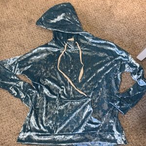 Velvet hoodie